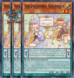 Yugioh! 3x Solfachord Solfegia DOOD-EN020 Common 1st Ed NM - Image 1
