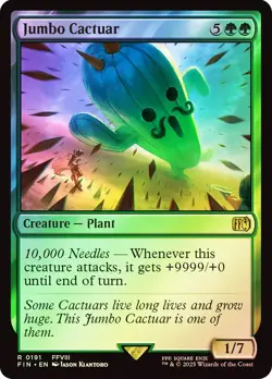 MTG FOIL Jumbo Cactuar - FINAL FANTASY #191 - Image 1