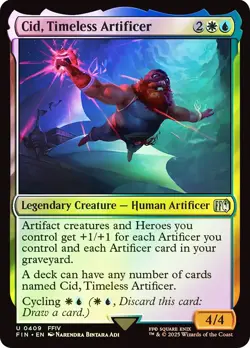 MTG FOIL Cid, Timeless Artificer - FINAL FANTASY #409 - Image 1