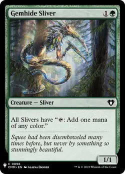 MTG Gemhide Sliver (Commander Masters) - Mystery Booster / The List #896 - Image 1