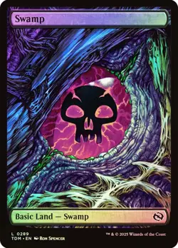 MTG FOIL Swamp Full Art - Tarkir: Dragonstorm #289 - Image 1