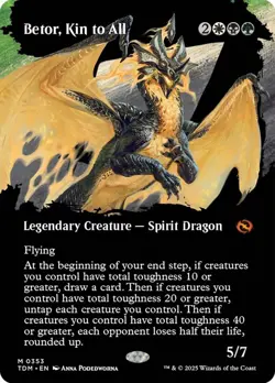 MTG Betor, Kin to All Borderless - Tarkir: Dragonstorm #353 - Image 1