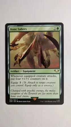 MTG - Bone Sabres - Warhammer 40k - Rare - NM Condition - Image 1