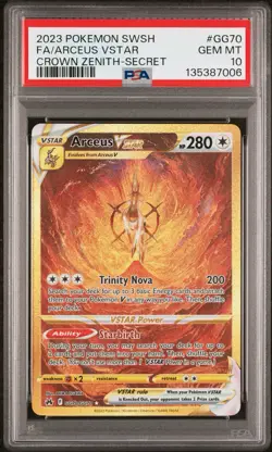 2023 POKEMON SWORD & SHIELD CROWN ZENITH SECRET FULL ART/ARCEUS VSTAR PSA 10 - Image 1