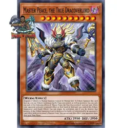Yugioh! 1x Master Peace, the True Dracoverlord DOOD-EN018 Secret Rare 1st Ed NM - Image 1