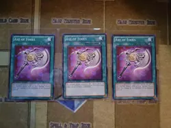 YUGIOH 3X AXE OF FOOLS COMMON 1ST ED NM (BP02,STBL) - Image 1