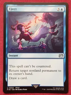 Magic The Gathering FINAL FANTASY EJECT blue card MTG - Image 1