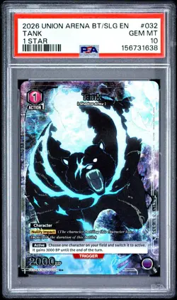 Union Arena UE17BT: SOLO LEVELING Tank PSA 10 UE17BT/SLG-1-032 Uncommon 1-Star - Image 1