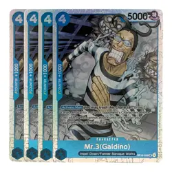 Mr. 3 (Galdino) OP16-056 SR Playset x4 English One Piece Card Game NM - Image 1