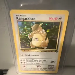 Pokemon TCG Kangaskhan Jungle 5/64 Holo Rare Unlimited Basic 90 HP Card - Image 1