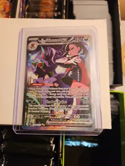 Pokemon TCG Marnie's Grimmsnarl EX Full Art Holo Card 287/217 Ascended Heros NM - Image 1