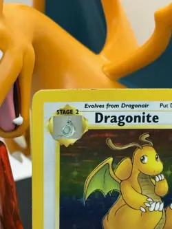 Pokemon TCG Dragonite Holo Card 4/62 Fossil Unlimited Rare Vintage - Image 2