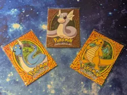 Dratini, Dragonair And Dragonite Topps Trading Cards E10 E11 E12U (Holo Dratini) - Image 1
