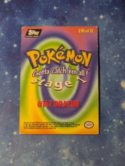 Dratini, Dragonair And Dragonite Topps Trading Cards E10 E11 E12U (Holo Dratini) - Image 3