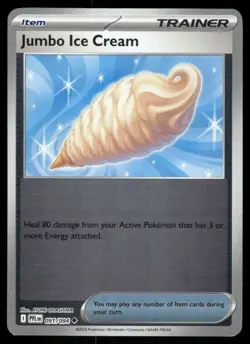 Jumbo Ice Cream 091/094 Reverse Holo Phantasmal Flames Pokemon TCG trading card - Image 1