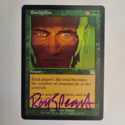 MTG Biorhythm Onslaught - Signed by Artist Ron Spears (Purple) - Image 1