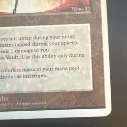 Wizards of the Coast Mana Vault 4th Edition Regular Rare Artifact EN Cost 1 - Image 4