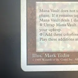 Wizards of the Coast Mana Vault 4th Edition Regular Rare Artifact EN Cost 1 - Image 5