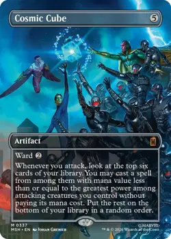x1 Cosmic Cube (0337) - Borderless M MTG Marvel Super Heroes M/NM, English - Image 1