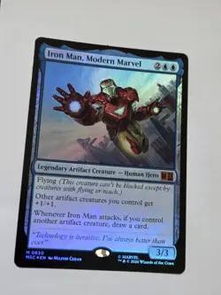 MTG Iron Man, Modern Marvel - Marvel Super Hero Commander (830): Foil - Image 1