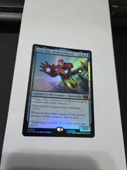 MTG Iron Man, Modern Marvel - Marvel Super Hero Commander (830): Foil - Image 2