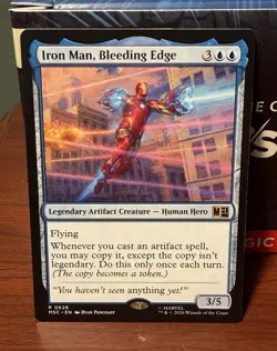 MTG Iron Man, Bleeding Edge 0626 Rare Marvel Super Heroes Jumpstart NEVER PLAYED - Image 1