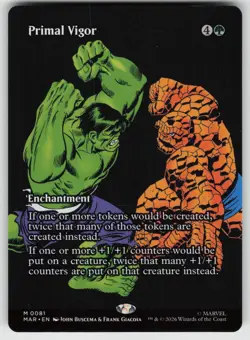 Primal Vigor (Borderless) 81 Marvel Universe Eternal-Legal MAGIC: THE GATHERING - Image 1