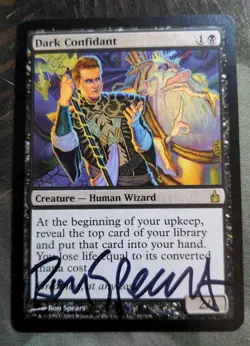Dark Confidant ARTIST PROOF Signed Ravnica: City Of Guilds MtG Ron Spears! - Image 1