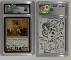 MAGIC MTG AKROMA ANGEL OF WRATH ARTIST PROOF SIGNED RON SPENCER CGC JSA AUTO 10 - Image 1