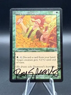 Deepwood Drummer Mercadian Masques Regular Signed By Artist Ron Spears - Image 1