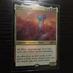 Foil MTG Sliver Legion 1 Card Secret Lair Version No.PM594 - Image 1
