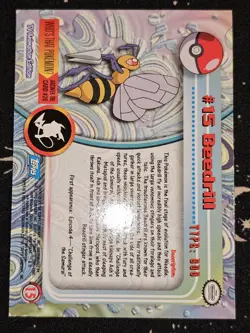Beedrill #15, Pokemon TCG Blue Logo Topps TV Animation Edition, Reg, Light Play - Image 2