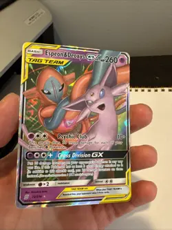 Espeon & Deoxys GX Tag Team 72/236 Pokemon TCG Ultra Rare Holo - DC94 - Image 1