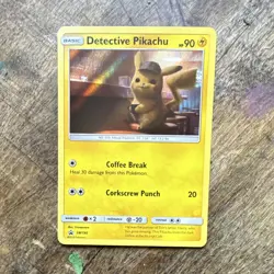 Pokemon TCG Detective Pikachu SM190 Holo Promo Basic 90HP Eng 2019 - Image 1