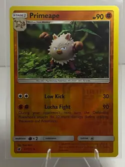 Primeape 51/111 Rare Crimson Invasion Reverse Holo Lightly Played - Image 1