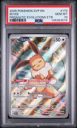 Eevee 173 Prismatic Evolutions Elite Trainer Box PSA 10 - Image 1