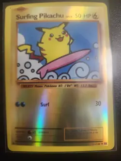 The Pokemon Company Surfing Pikachu 111/108 Evolutions Secret Rare Holo Eng 50HP - Image 1