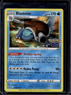 Blastoise Pokemon GO #017/078 Holo - Image 1