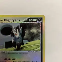 Team Aqua's Mightyena 30/95 Team Magma vs Team Aqua Reverse Holo 2004 English - Image 5