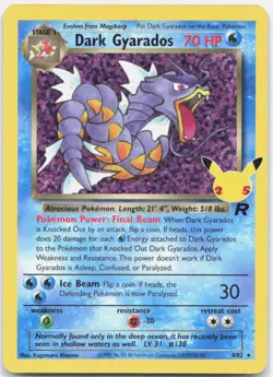 Dark Gyarados 82/82 Celebrations: Classic Collection Pokemon NM - Image 1