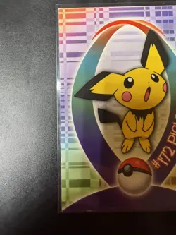 Pokemon 2001 Topps Johto Champions - Pichu Sticker 2/37 TV Animation - Image 4