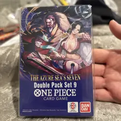 One Piece TCG: Double Pack Set 9 The Azure Sea's Seven - FACTORY SEALED! - Image 1