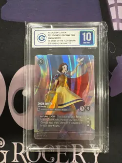 2024 DISNEY LORCANA EN 5-SHIMMERING SKIES #220 SNOW WHITE - FAIR-HEARTED CCIC 10 - Image 1