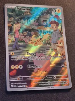 Pikachu 173/165 Pokemon 151 Illustration Full Art Holo Pokemon Card * New * - Image 3