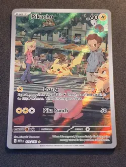 Pikachu 173/165 Pokemon 151 Illustration Full Art Holo Pokemon Card * New * - Image 4