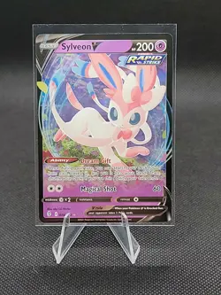 Sylveon V 074/203 - Evolving Skies - Ultra Rare Holo Pokemon Card Near Mint - Image 1