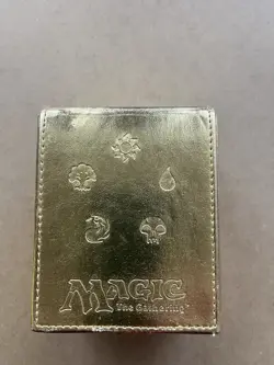 Magic The Gathering Ultra Pro Deck Box Gold W/ 88 Various Cards - Image 2