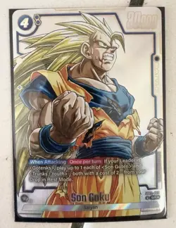 Bandai Dragon Ball Super Son Goku SB02-023 SR Foil Battle Card 20000 Power - Image 1