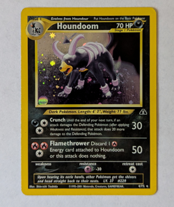 *SWIRL* Houndoom 4/75 Neo Discovery Holo Rare LP- Vintage Pokemon WOTC Card - Image 1