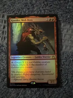 Light Play x 1 Krenko, Mob Boss - Foil Ravnica Remastered - Image 1
